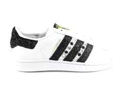 Adidas Superstar Black Glitter & Strass