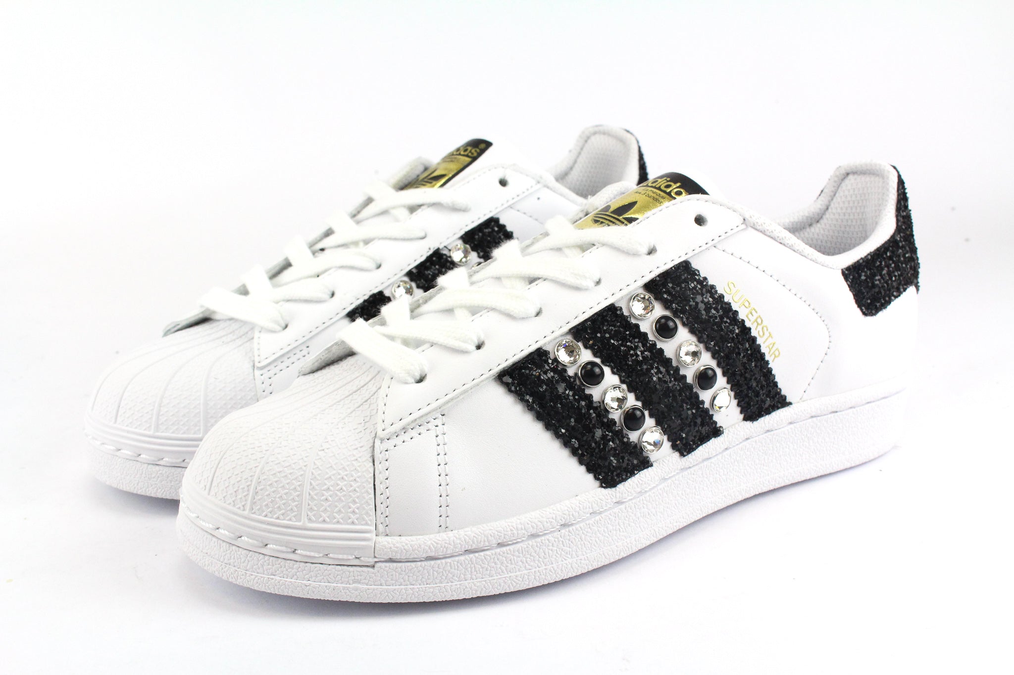 Adidas Superstar Black Glitter & Strass