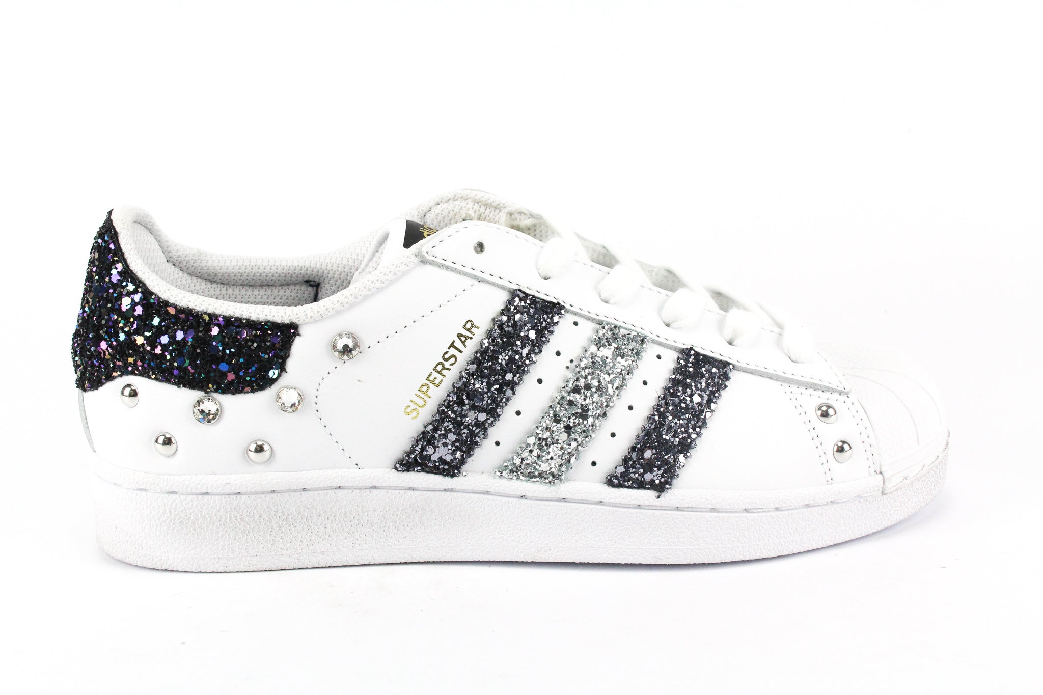 Adidas Superstar Black Iris Glitter & Strass