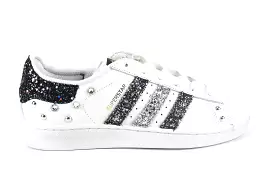 Adidas Superstar Black Iris Glitter & Strass