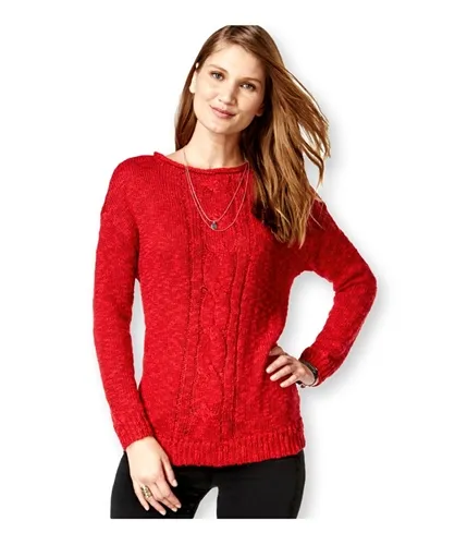 American Living Womens Marled Metallic Pullover Sweater