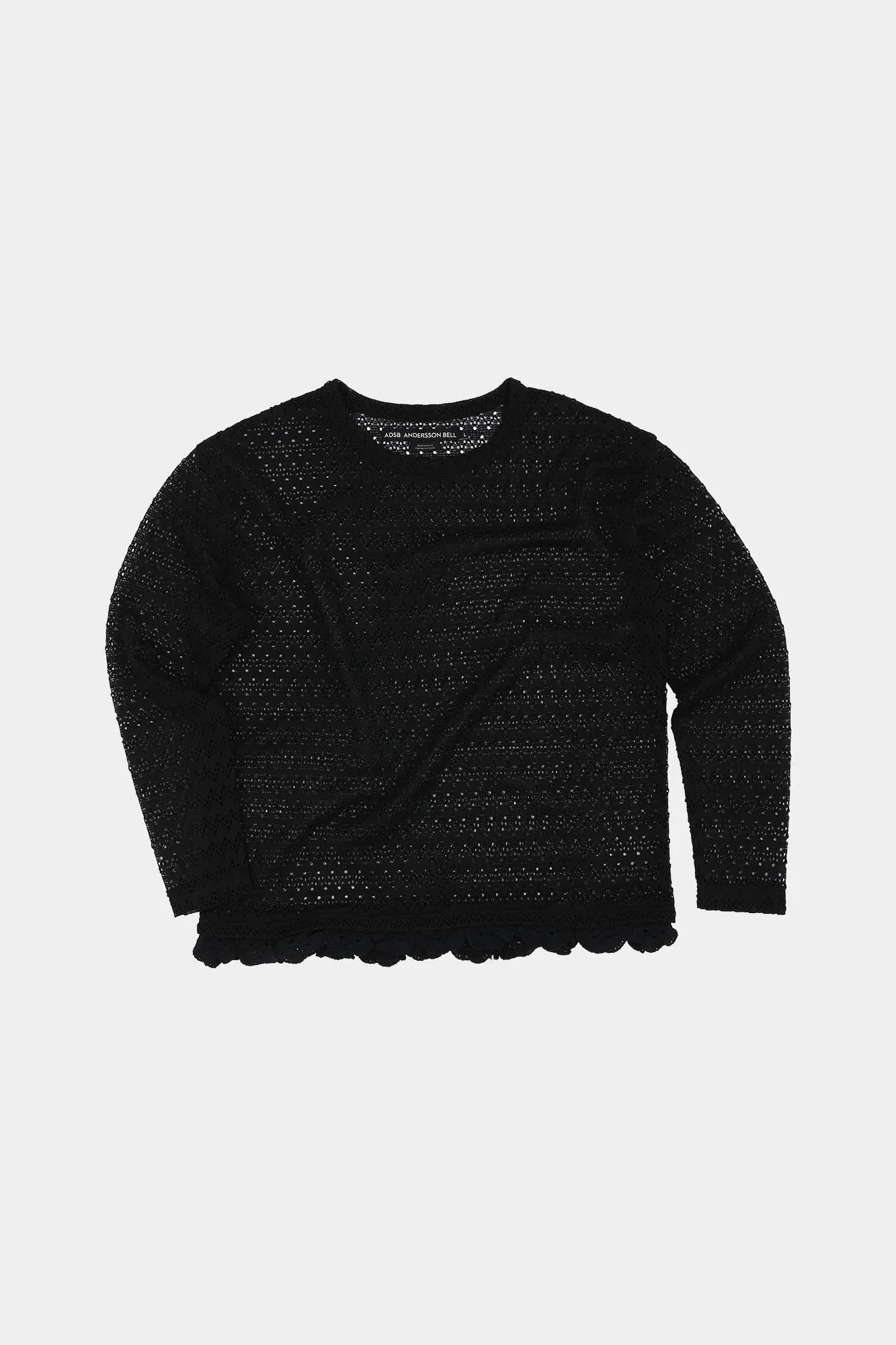 ANDERSSON BELL  |Nylon Street Style U-Neck Long Sleeves Plain Sweaters