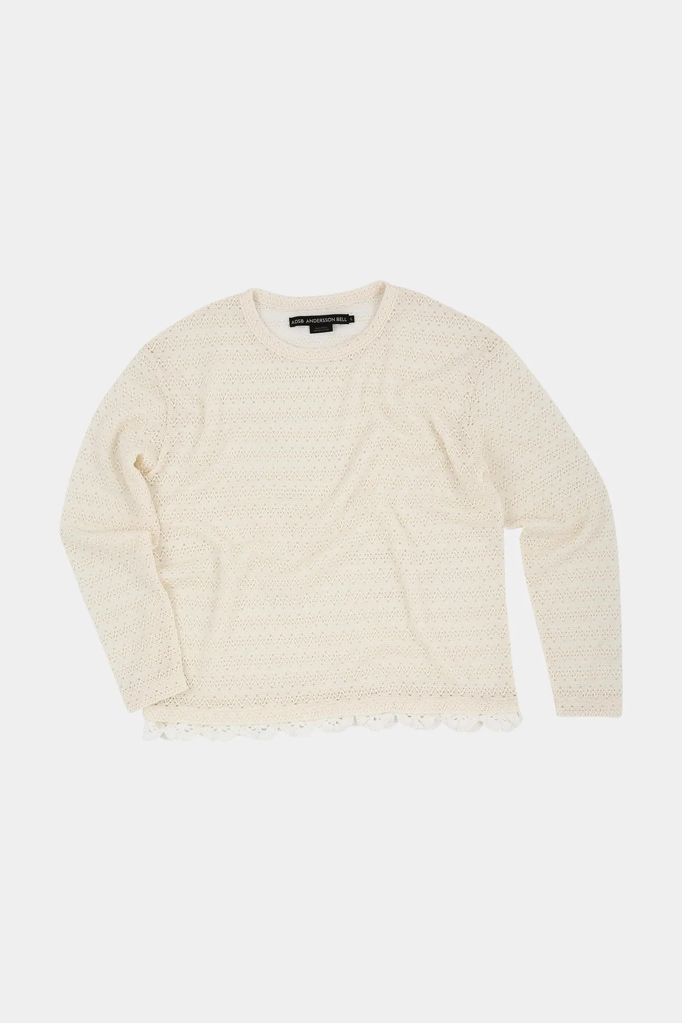 ANDERSSON BELL  |Nylon Street Style U-Neck Long Sleeves Plain Sweaters