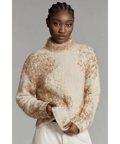 Anthropologie Relaxed Turtleneck Sweater