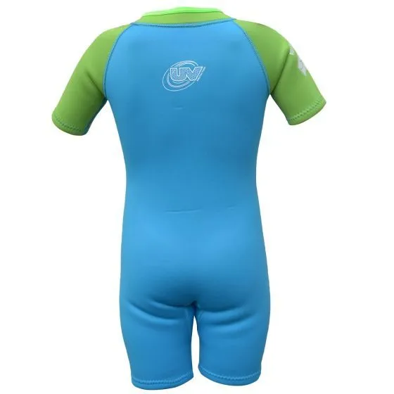 Australian Board Company Baby Shorty 3/2mm Summer Wetsuit - Blue/Green