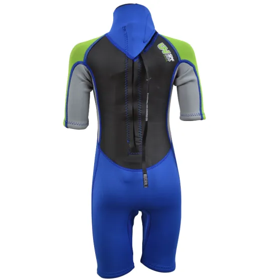 Australian Board Company Pulse 3/2mm Toddler Back Zip Shorty Wetsuit - Blue Arm