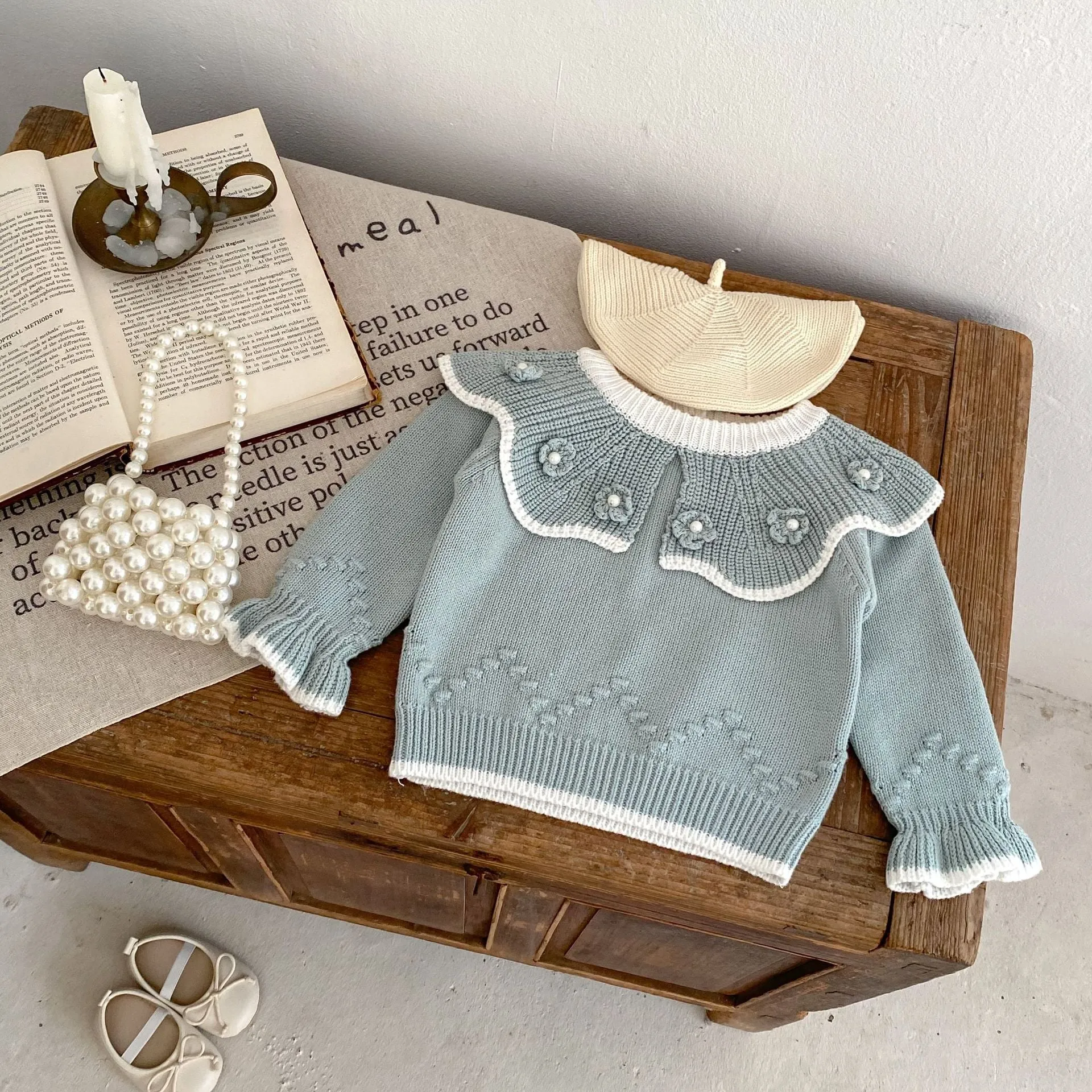 Baby Kid Girls Solid Color Sweaters Wholesale 230828304