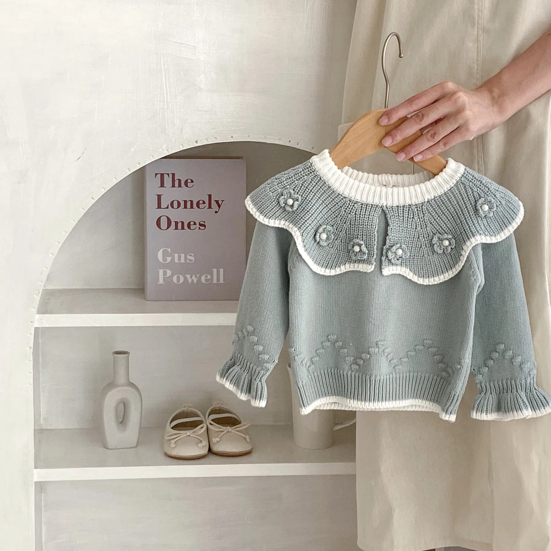 Baby Kid Girls Solid Color Sweaters Wholesale 230828304