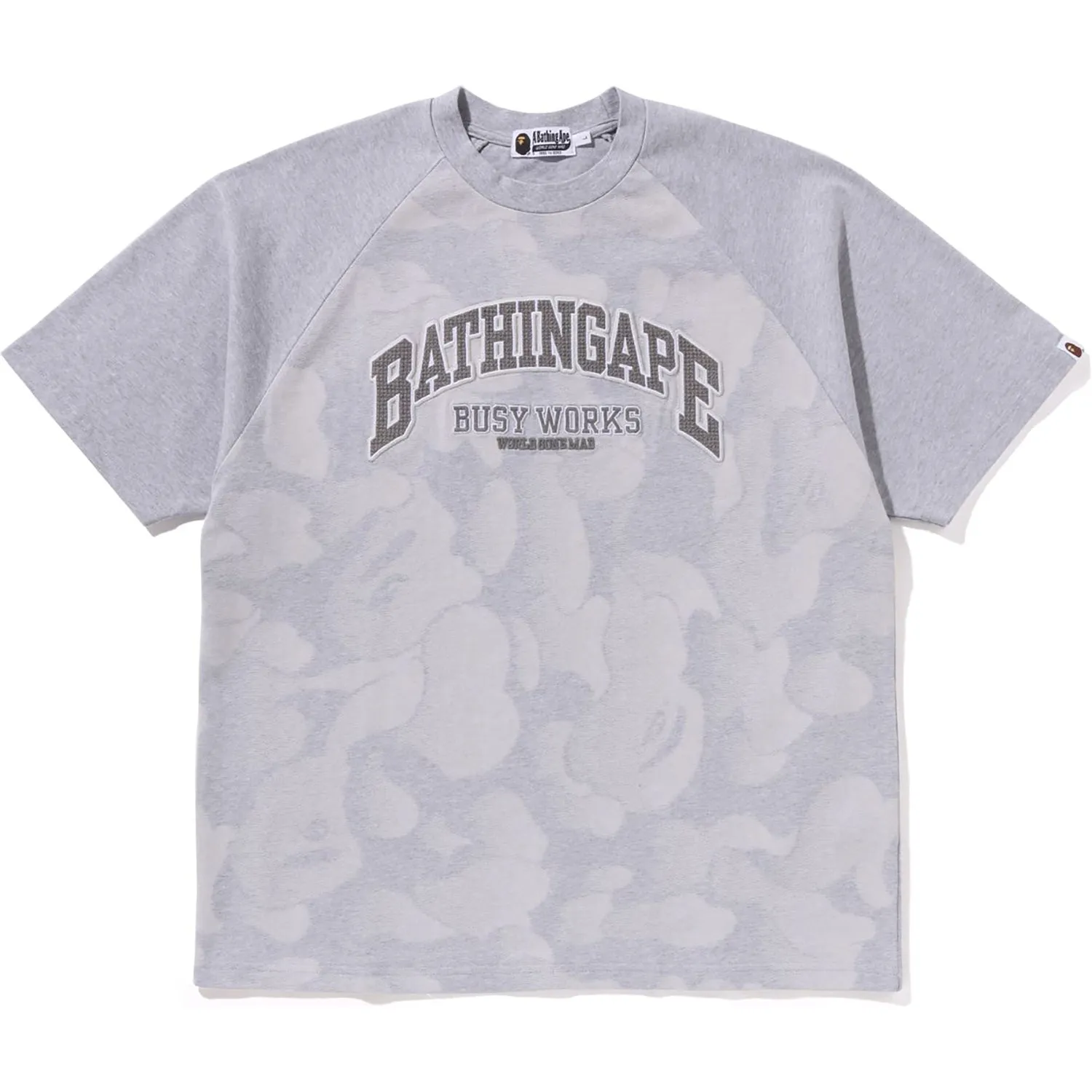 BATHING APE RAGLAN SLEEVE RELAXED FIT TEE MENS