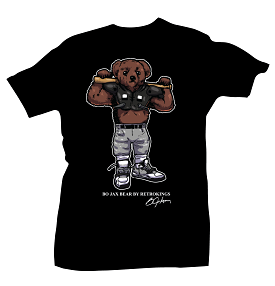 Bo Jackson Bear  Black Tee