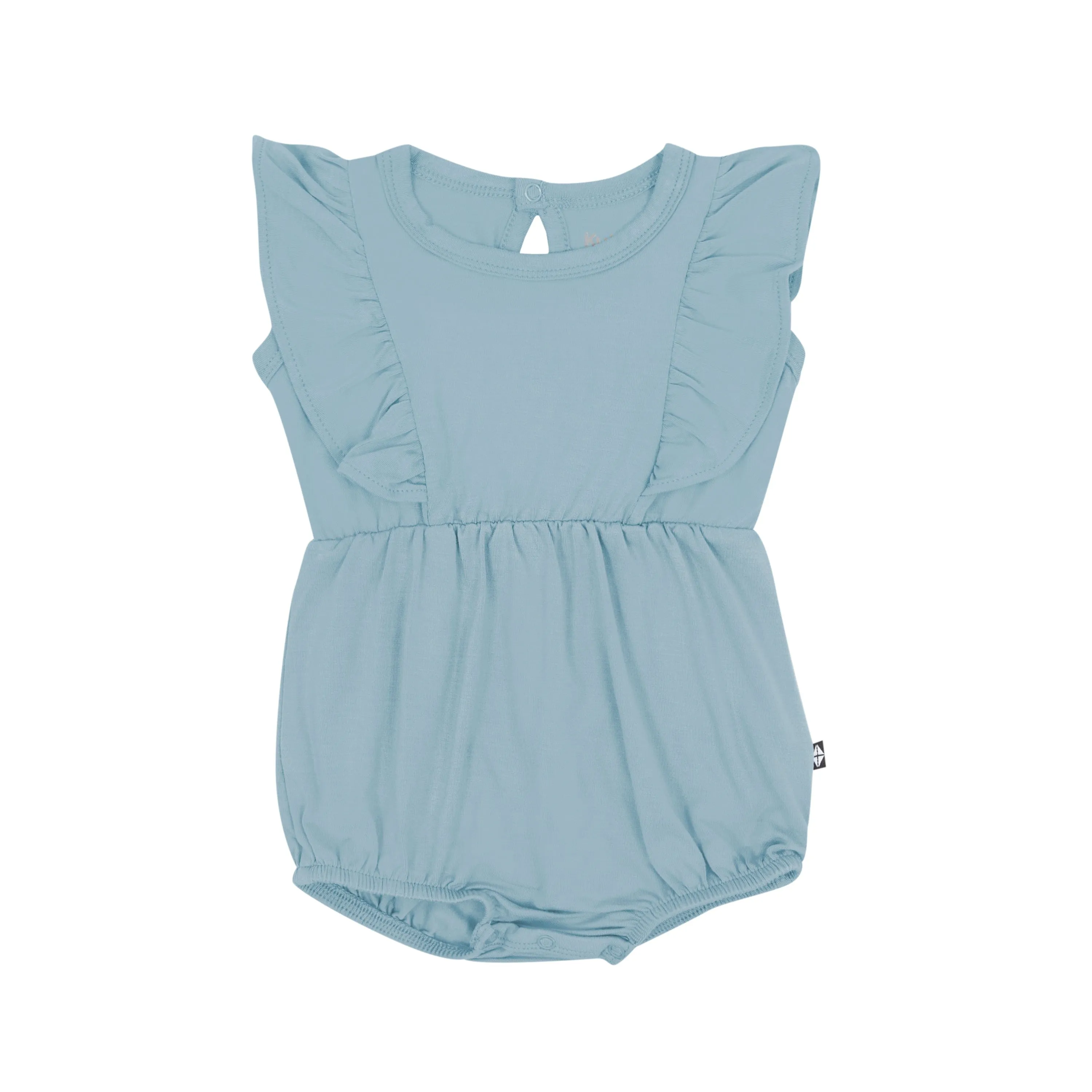 Bubble Romper in Dusty Blue