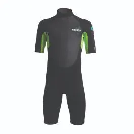 C Skins Element 3/2mm Shorty Youth Wetsuit 2022 - Black/Lime