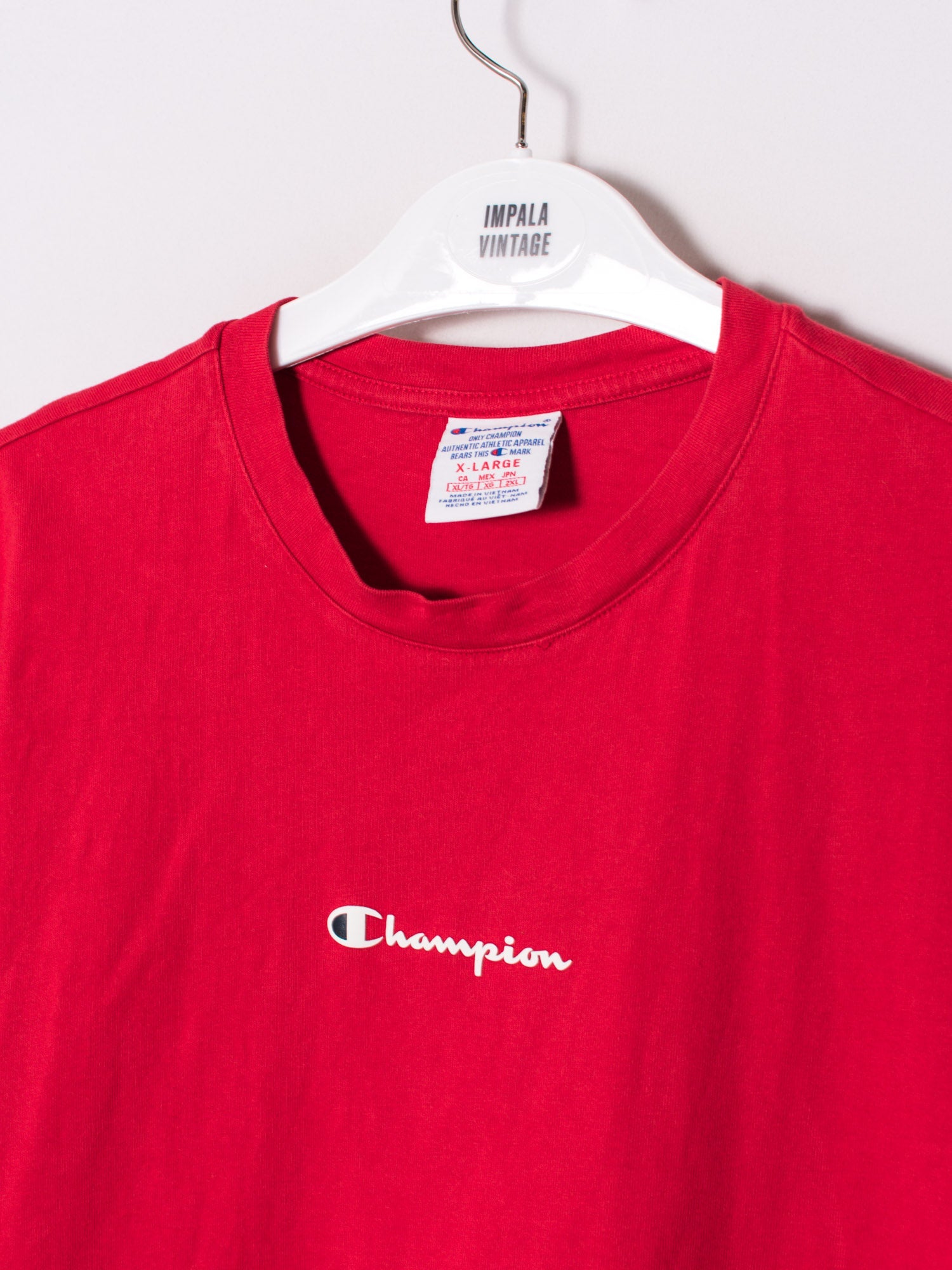 Champion Red Cotton Tee