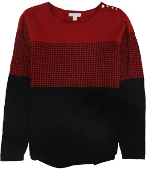 Charter Club Womens Pleated-Back Pullover Sweater