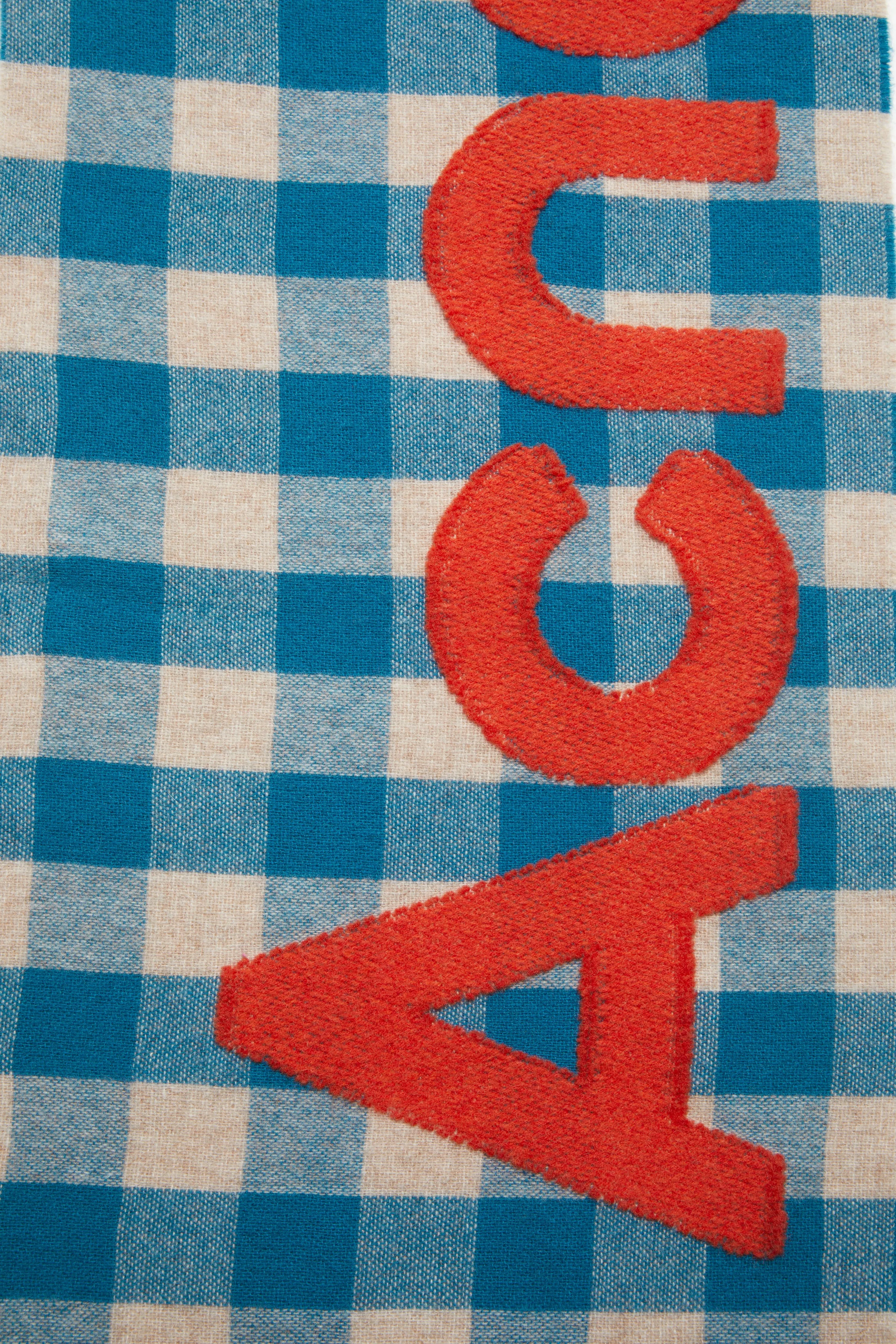 Check logo scarf