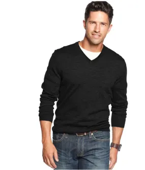 Club Room Mens Merino Wool V- Neck Pullover Sweater