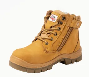 Cougar Sorrento Zip Sided Soft Toe Work Boots in Wheat