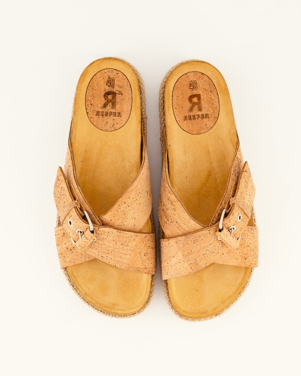 Cross-Over Cork Sandals