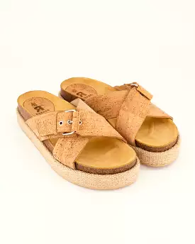 Cross-Over Cork Sandals