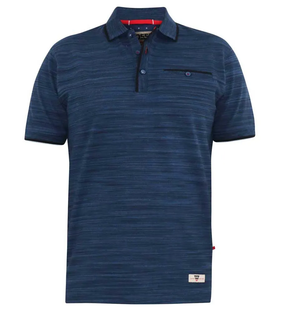 D555 Mens Pique Polo With Ribbed Cuffs And Collar (FOXLEY)