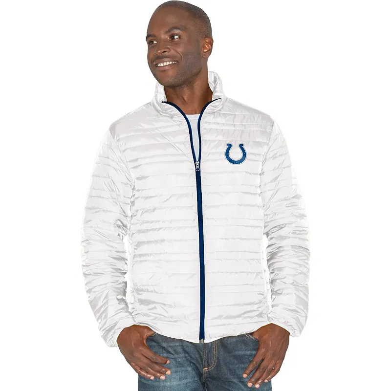 David Indianapolis Colts White Puffer Jacket - William Jacket