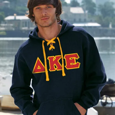 Delta Kappa Epsilon Hockey Lace Hoodie - J8830 - TWILL