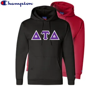 Delta Tau Delta Champion Powerblend Hoodie, 2-Pack Bundle Deal - Champion S700 - TWILL