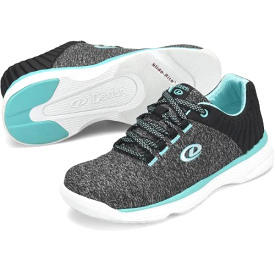 Dexter Womens Elin Grey/Teal Bowling Shoes