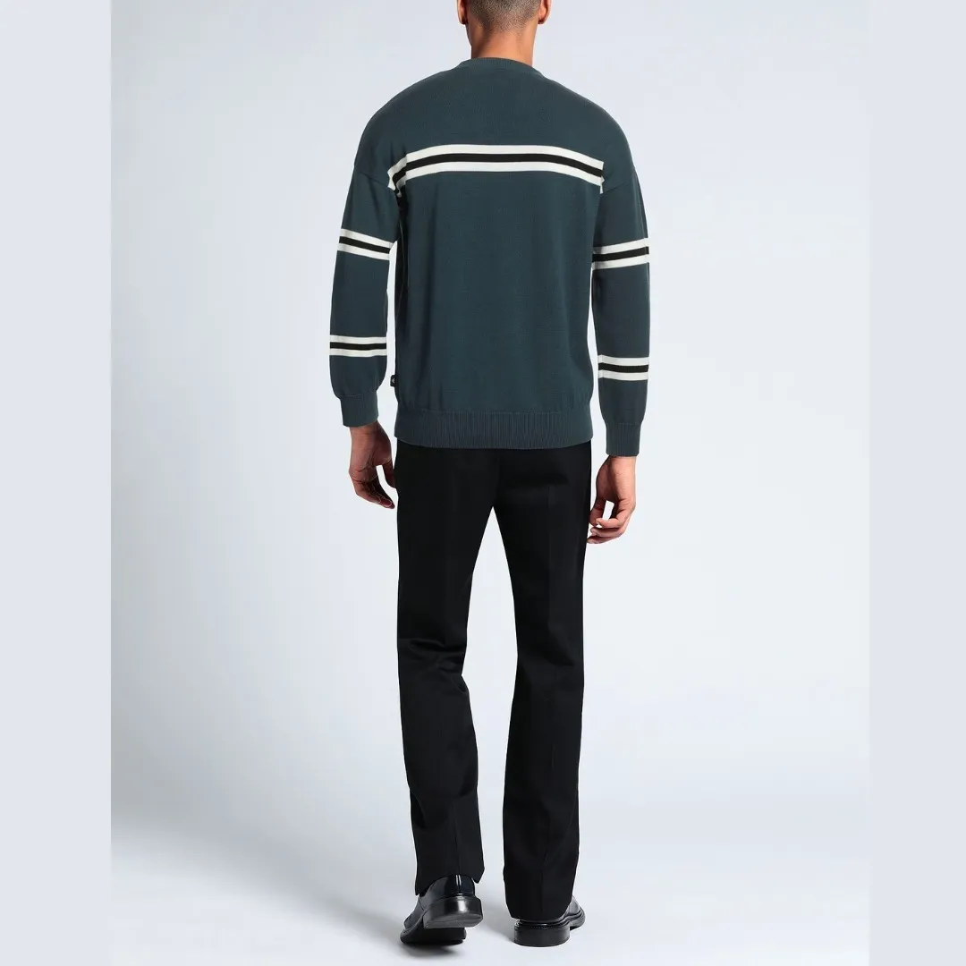 EMPORIO ARMANI  |Unisex Street Style Long Sleeves Plain Cotton Logo Sweaters