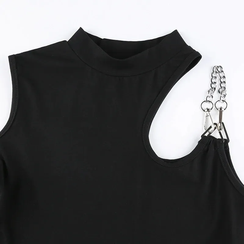 Fashion Solid Hollow Out Asymmetrical Rompers / Sexy Slim Skinny One-Shoulder Bodysuits