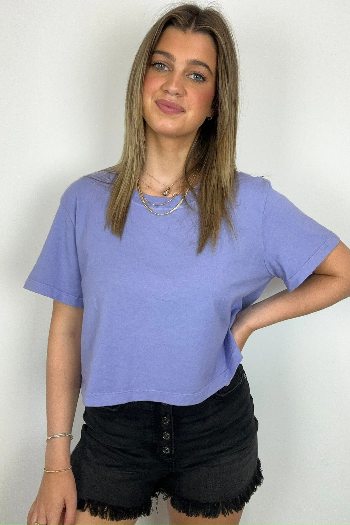 Feeling Cute Relaxed Cropped Tee