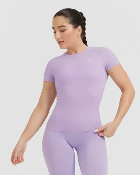 Go To Seamless Fitted Top | Wisteria Purple