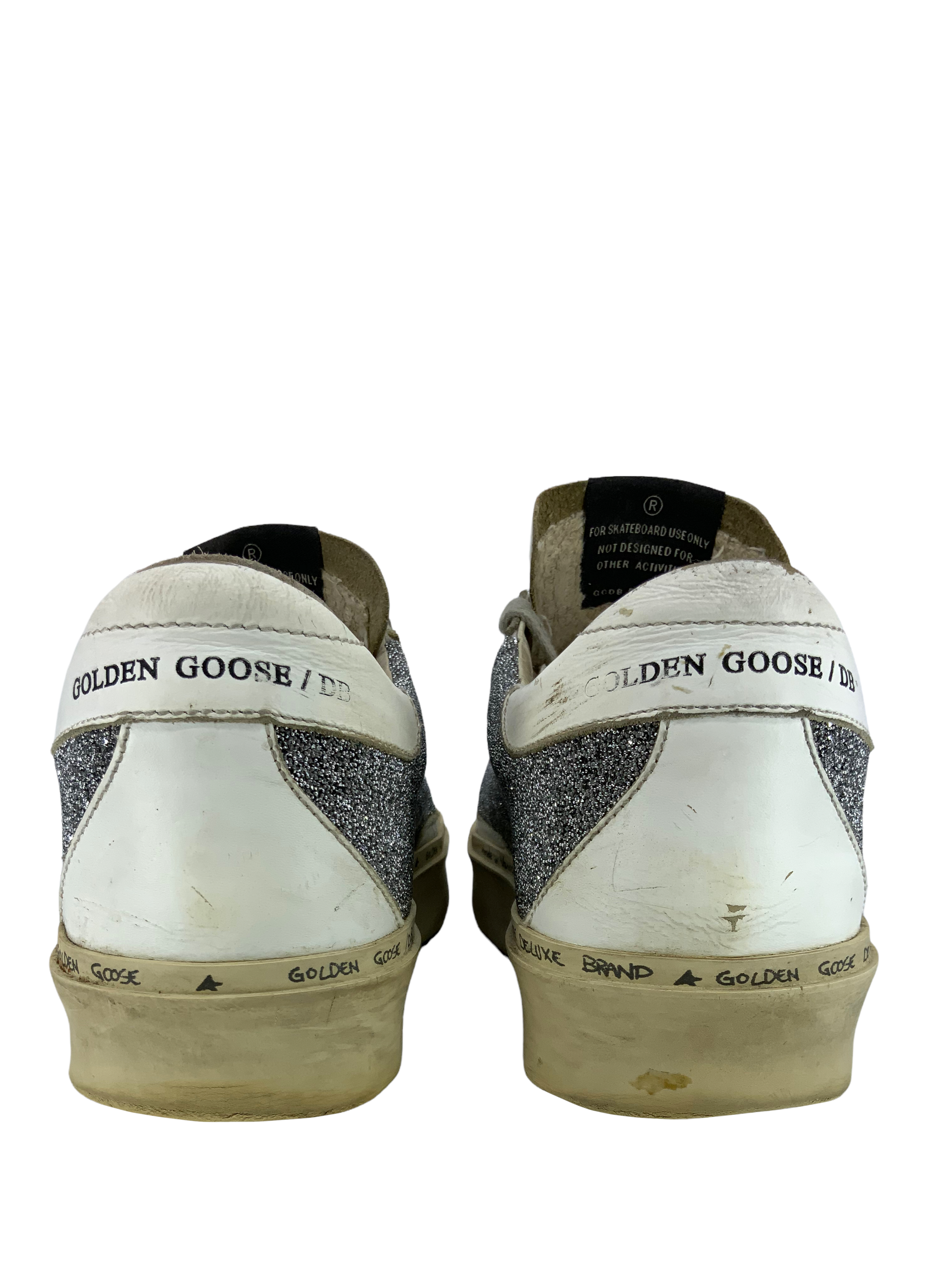 Golden Goose Superstar Metallic Glitter Low-Top Sneakers Size 7