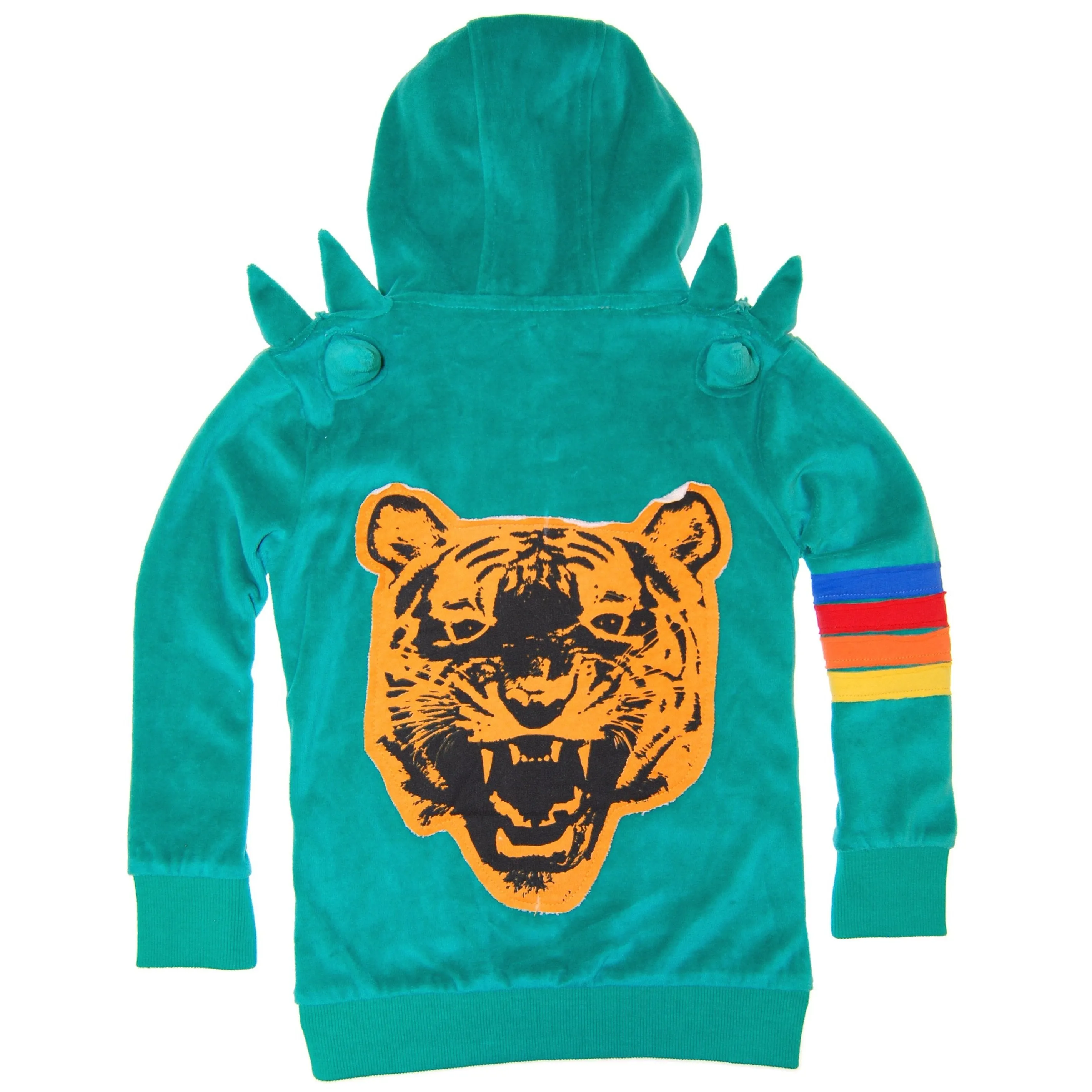 Green Tiger Spike Hoody by: Mini Shatsu