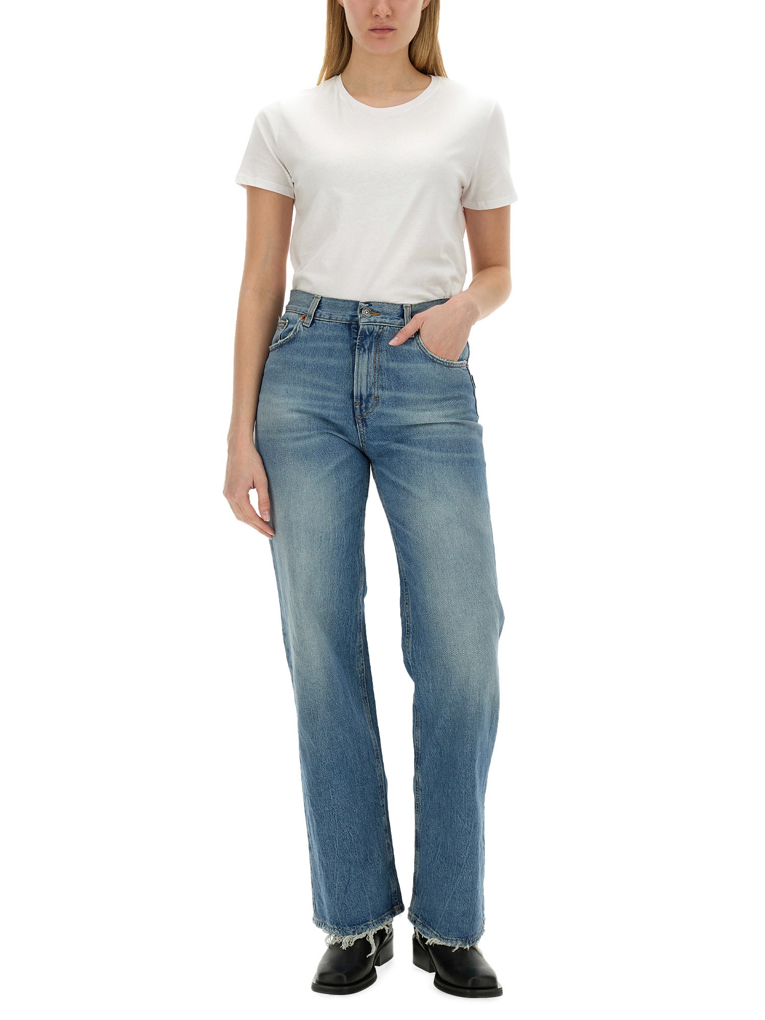 HAIKURE    COTTON DENIM KOREA JEANS