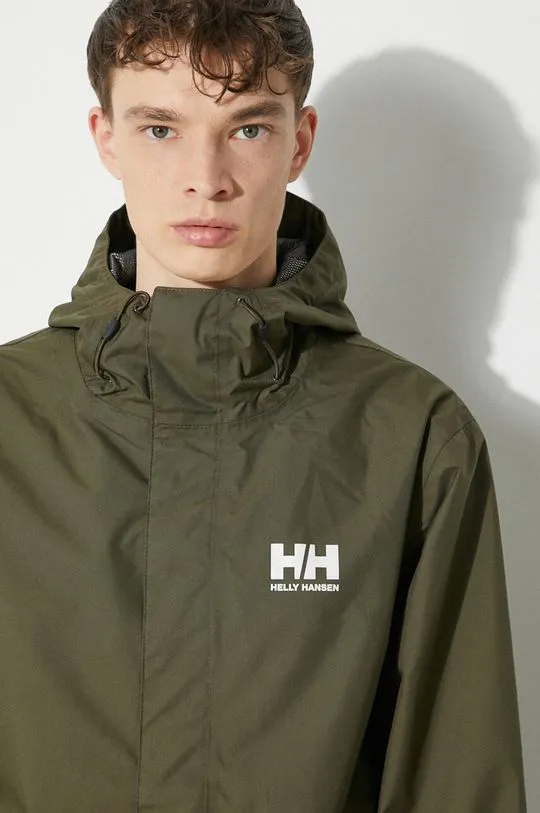 Helly Hansen jacket men’s green color