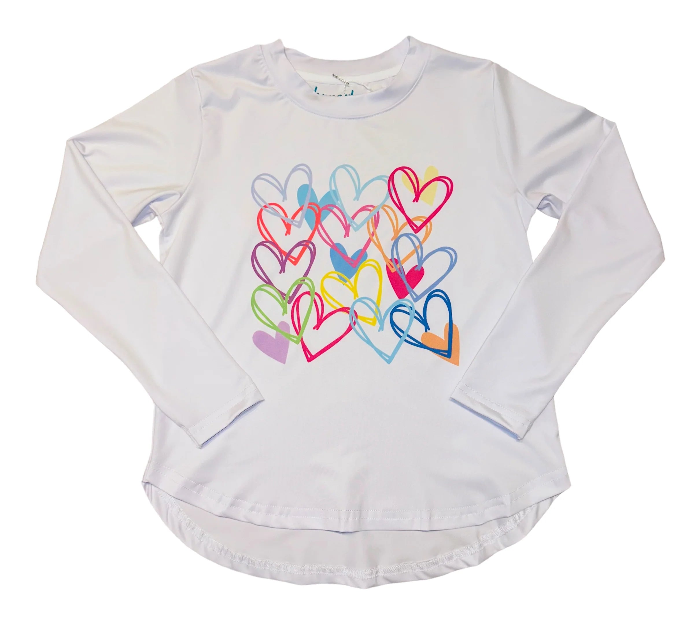 Honesty - Hearts Longsleeve Performance Graphic Tee