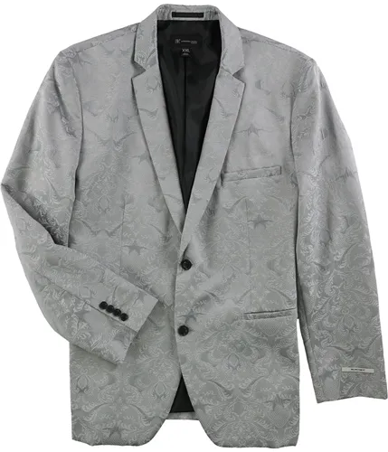 I-N-C Mens Jacquard Two Button Blazer Jacket, TW3