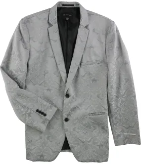 I-N-C Mens Jacquard Two Button Blazer Jacket, TW3