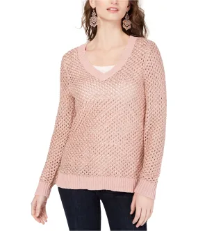 I-N-C Womens Pointelle Pullover Sweater, TW1