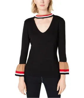 I-N-C Womens Stripe Sleeves Pullover Sweater