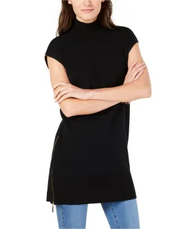 I-N-C Womens Zipper Tunic Sweater