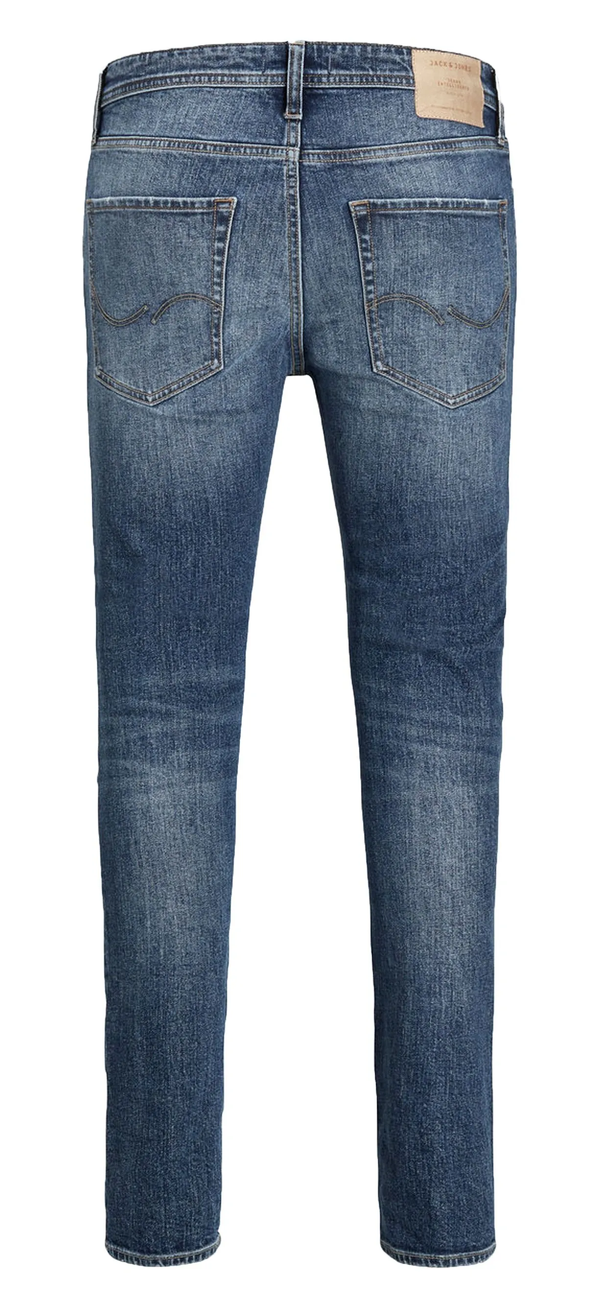 Jack & Jones Tim Slim Fit Jeans Ripped Faded Blue Denim