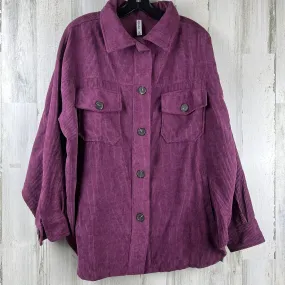 Jacket Shirt By Zenana Outfitters  Size: M