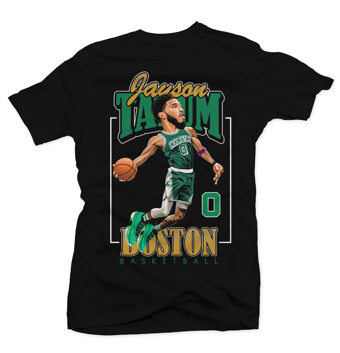 Jayson Tatum Dunk Black Tee