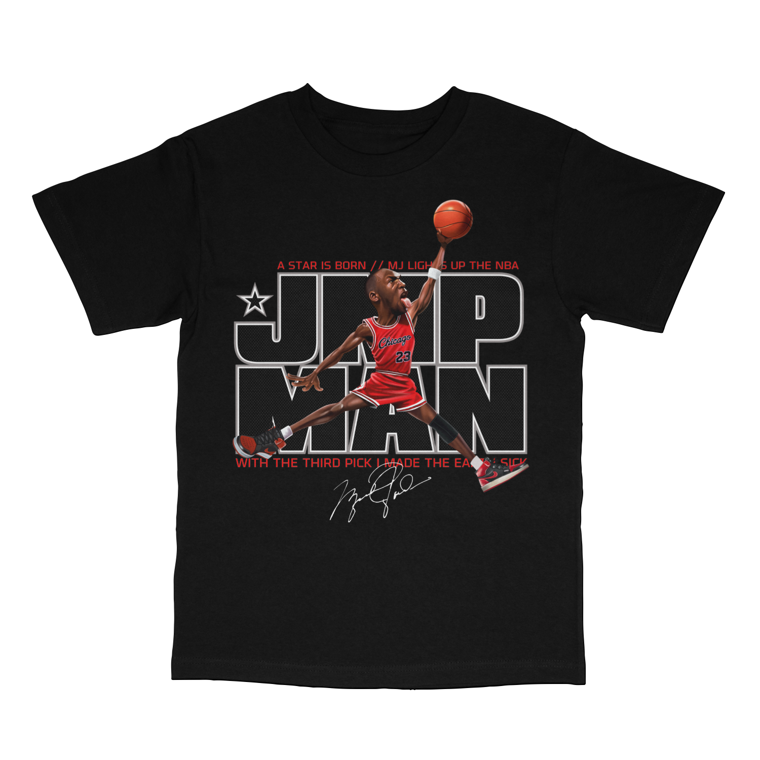 JMP Man Jordan Black Tee