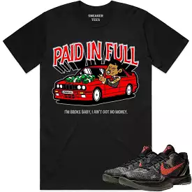 Kobe 6 Italian Camo 6s Shirt to Match - RED PAID