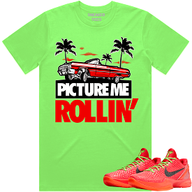 Kobe 6 Reverse Grinch 6s Shirt to Match - RED PMR