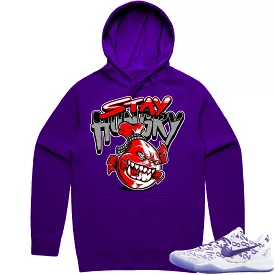 Kobe 8 Court Purple 8s Hoodie to Match - RED STAY HUNGRY