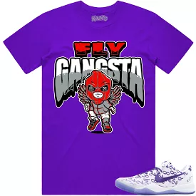 Kobe 8 Court Purple 8s Shirt to Match - RED FLY GANGSTA